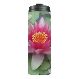 Rosa Lotus Wasserlilie Thermosbecher