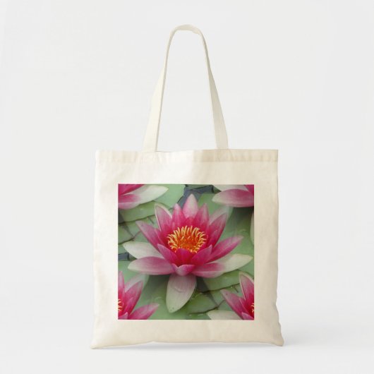 Rosa Lotus Wasserlilie Tragetasche (Vorne)