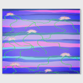 Rosa Lotus Wrapping Geschenkpapier (Flach)