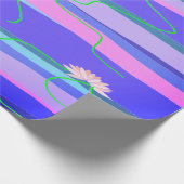 Rosa Lotus Wrapping Geschenkpapier (Ecke)