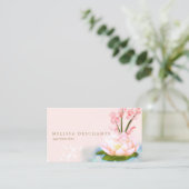 Rosa Lotus Yoga Bio Wellness-Center Loyalität Treuekarte (Stehend Vorderseite)