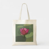 Rosa Lotusblume Tragetasche (Rückseite)