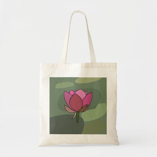 Rosa Lotusblume Tragetasche (Vorne)