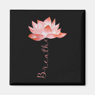 Rosa Lotusblume Yoga Atmung Meditation Yoga Liebe Magnet