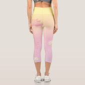 Rosa Lotusenergie Capri Leggings (Rückseite)