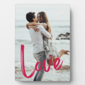 Rosa LOVE-Schrift-Easel-Foto ohne Rahmen (Vorderseite)