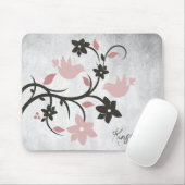 Rosa Lovebirds Personalisierte Maus Pad Mousepad (Mit Mouse)