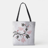 Rosa Lovebirds Tasche (Rückseite)