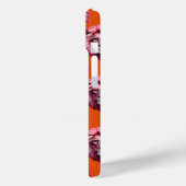 Rosa Löwenkopf-Tiermusterdesign Orange  Case-Mate iPhone Hülle (Rückseite / Links)