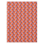 Rosa Löwenkopf-Tiermusterdesign Orange  Tischdecke (Vorderseite)