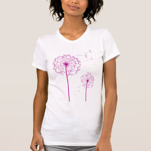 rosa Löwenzahn T-Shirt