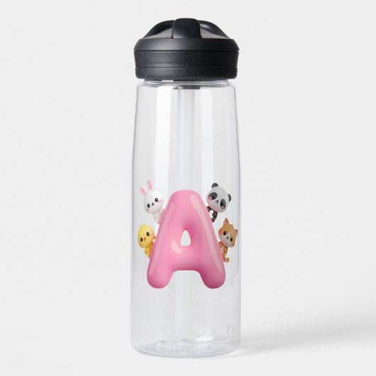 Rosa Luftballon Buchstabe A CamelBak 25oz Flasche (Vorne)