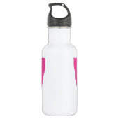 Rosa Luftballons Edelstahlflasche (Rückseite)