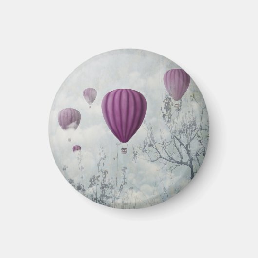 Rosa Luftballons Magnet (Vorne)