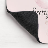 Rosa Luftballons mit Schleife Mousepad (Ecke)