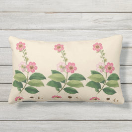 Rosa lumbales Wurfs-Kissen Krepp-Myrtes im Freien Kissen Für Draußen