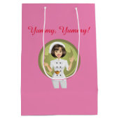 Rosa Lunch Bag Mittlere Geschenktüte (Rückseite)