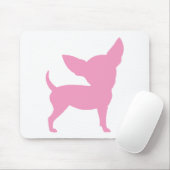 Rosa lustige Chihuahua Mousepad (Mit Mouse)