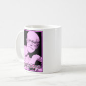 Rosa lustige Tasse Freud (Vorderseite Links)