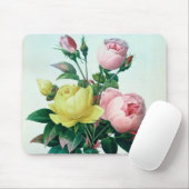 Rosa Lutea und Rosa Indica Mousepad (Mit Mouse)