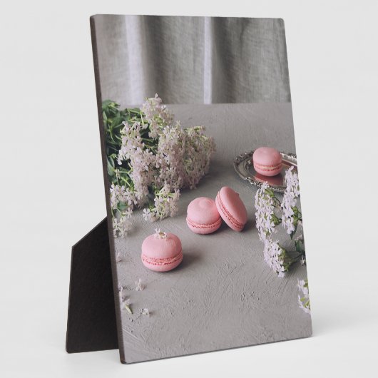 Rosa Macaron Fotoplatte (Seite)