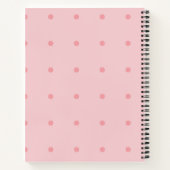 Rosa-Macaron-Notebook Notizblock (Rückseite)