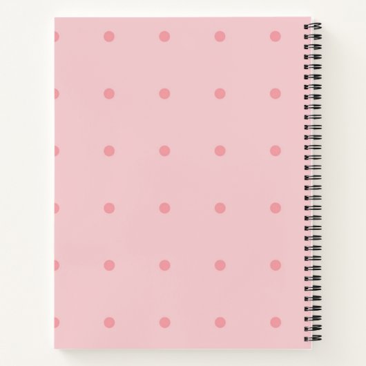 Rosa-Macaron-Notebook Notizblock (Rückseite)