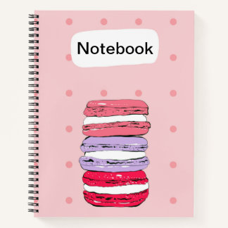 Rosa-Macaron-Notebook Notizblock