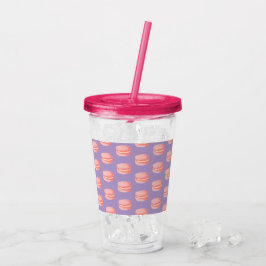 Rosa Macarons Acryltrinkbecher