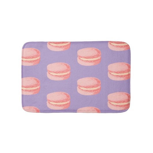 Rosa Macarons Badematte (Vorderseite)