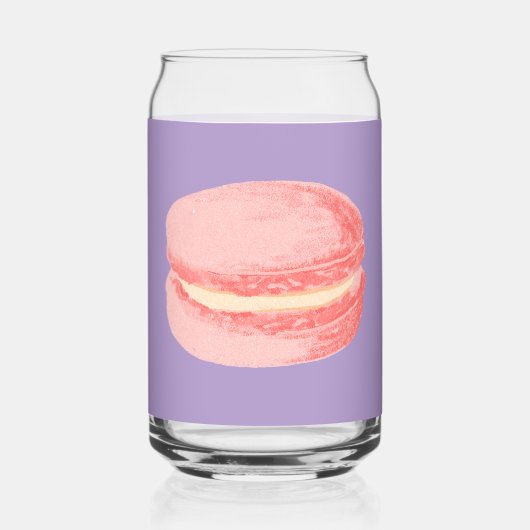 Rosa Macarons Dosenglas (Rückseite)