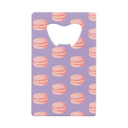 Rosa Macarons Geldbeutel Flaschenöffner (Vorderseite)