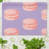 Rosa Macarons Geschirrtuch (Gefaltet)