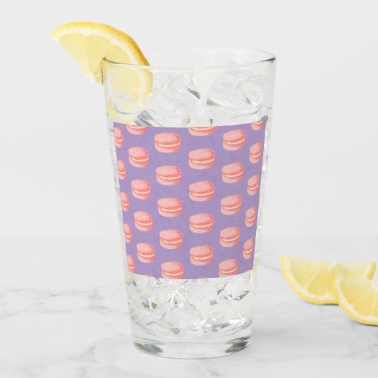 Rosa Macarons Glas (Vorderseite Ice)