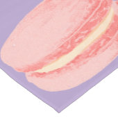 Rosa Macarons Kurzer Tischläufer (Ecke)