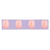 Rosa Macarons Kurzer Tischläufer (Horizontal)