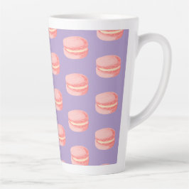 Rosa Macarons Milchtasse