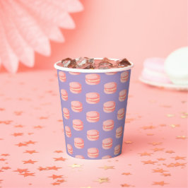 Rosa Macarons Pappbecher
