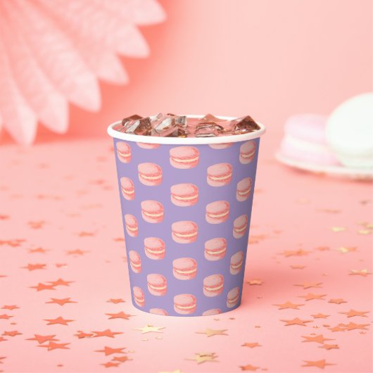 Rosa Macarons Pappbecher (Insitu)