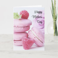 Rosa Macarons & Rote Himbeeren Muttertag