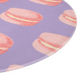 Rosa Macarons Schneidebrett (Ecke)