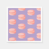 Rosa Macarons Serviette (Vorderseite)