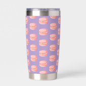 Rosa Macarons Thermobecher (Rückseite)