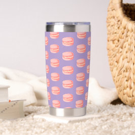 Rosa Macarons Thermobecher