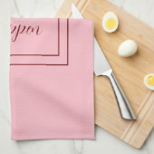 Rosa macht es zu schlucken geschirrtuch (Viertel Falte)