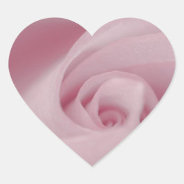 Rosa Macro Herz-Aufkleber