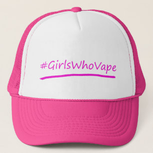 Rosa Mädchen die Vape Hut Truckerkappe
