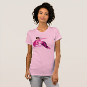 Rosa Mädchen-Grafik T-Shirt (Vorne ganz)