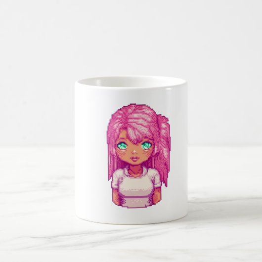 Rosa Mädchen Kaffeetasse (Mittel)