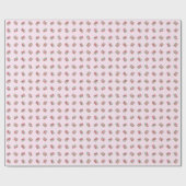 Rosa Mädchen-Mahjong-Fliesen mit Blumenmuster Geschenkpapier (Flach)